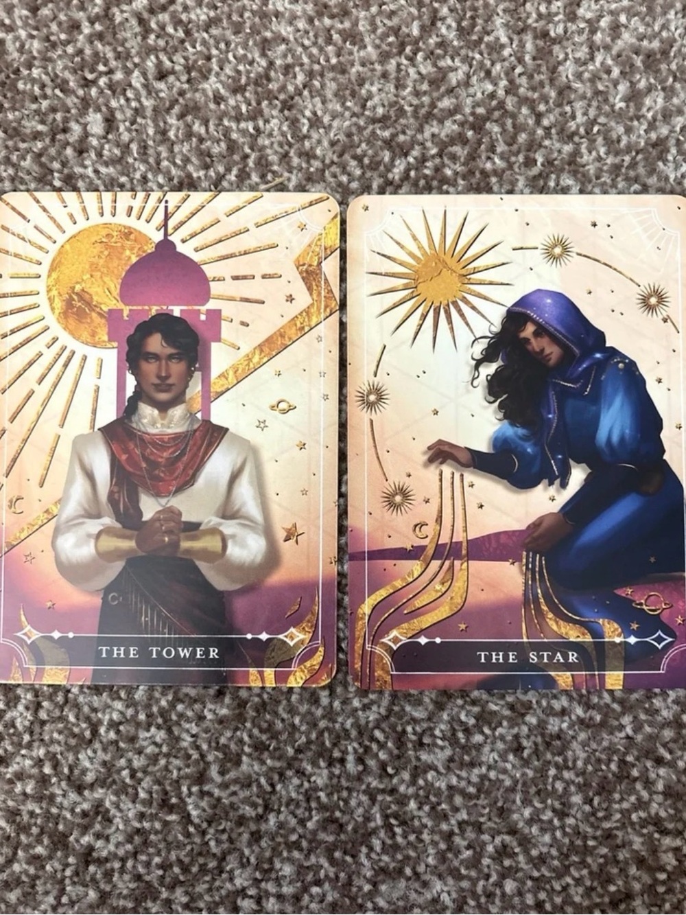 fairyloot the stardust thief the tower and the star tarot cards